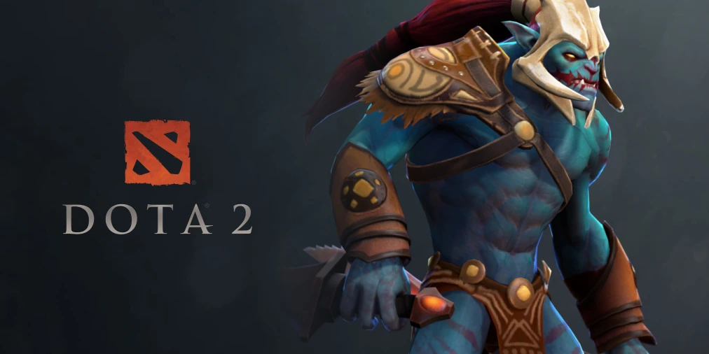 Official Dota 2 artwork featuring Huskar