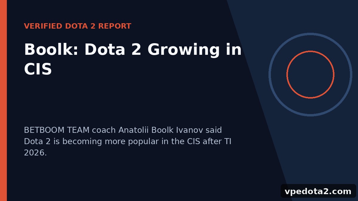 Boolk: Dota 2 Growing in CIS