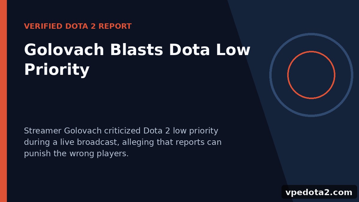 Golovach Blasts Dota Low Priority