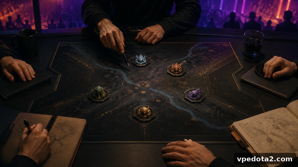 Esports drafting and strategy concept